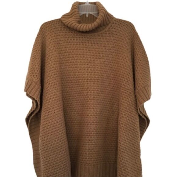 XXI CABLE KNIT OVERSIZE PONCHO SWEATER - Picture 3 of 5